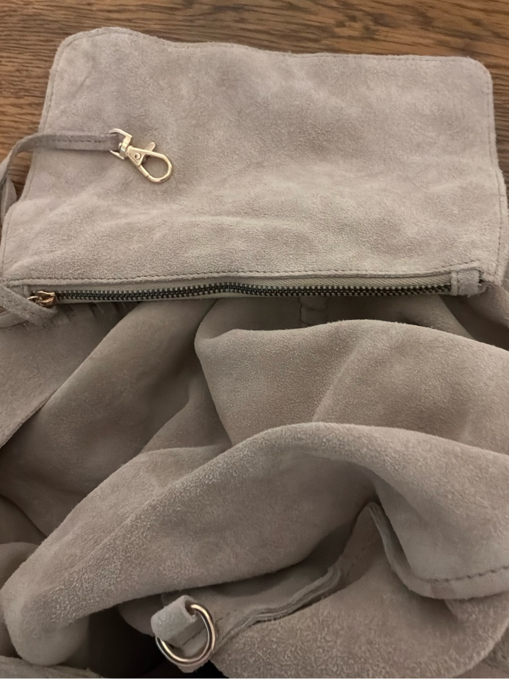 Haute Hippie classic Suede Boho Bag with Removable Pouch - Picture 9 of 12